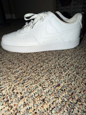 Nike White Low-Top Sneakers - All-White Leather